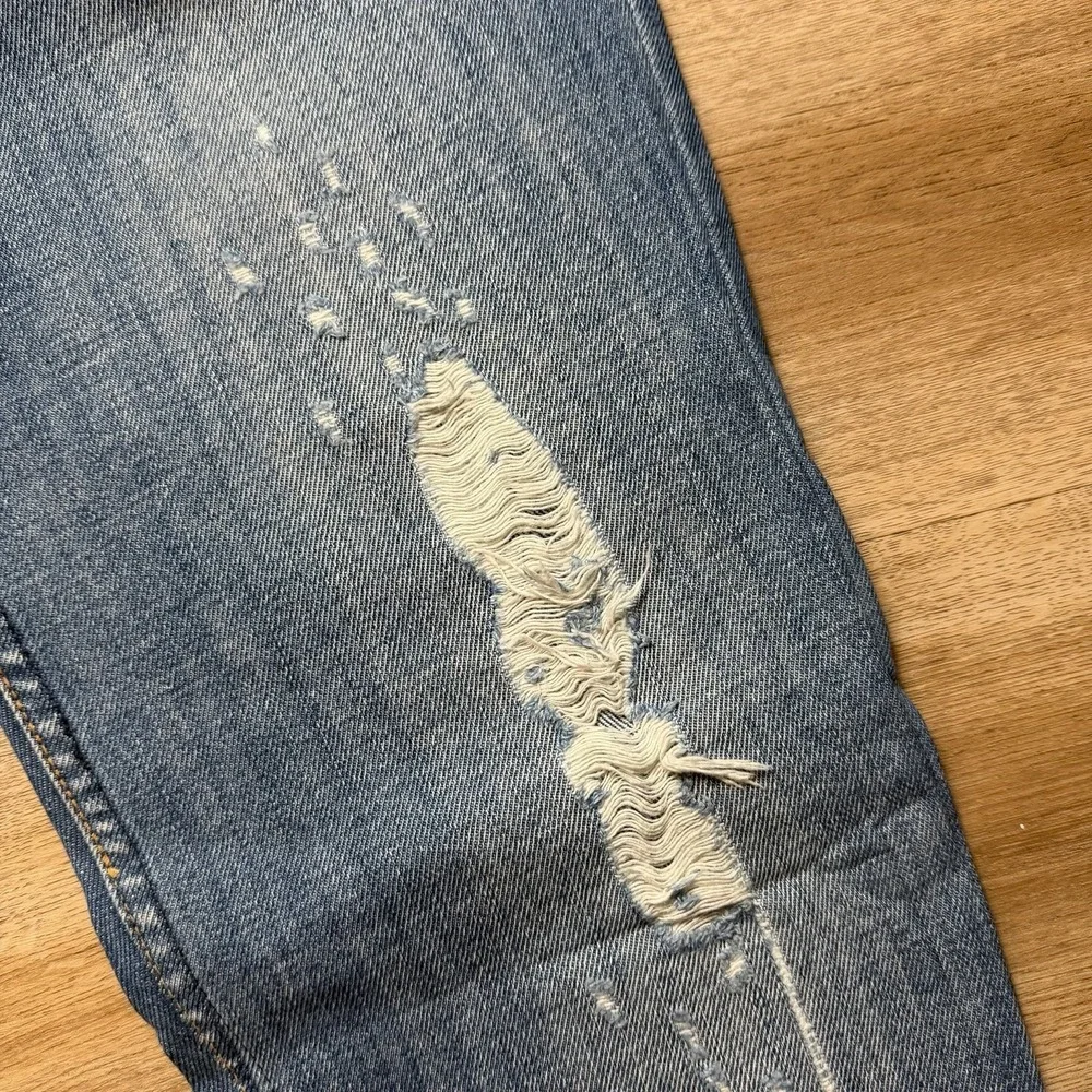 Diesel Safado Jeans Men 33x32 Blue Slim Straight Distressed Denim Button Fly 8AR